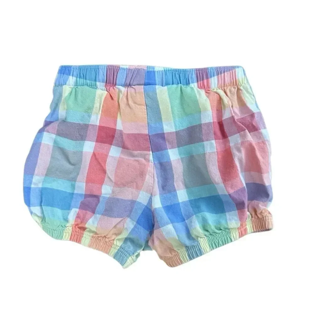 Carter's Baby Plaid Multi Color Spring Bloomers Size 18 Months